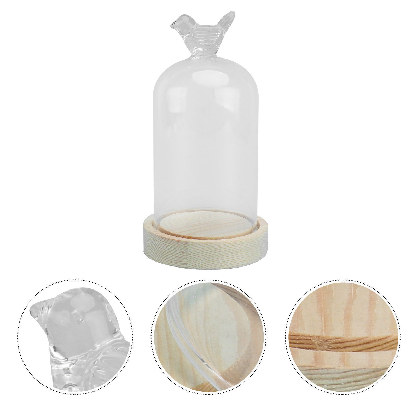 Plastic Dome Clear - 1Pcs Glass Display Cover Clear Dome