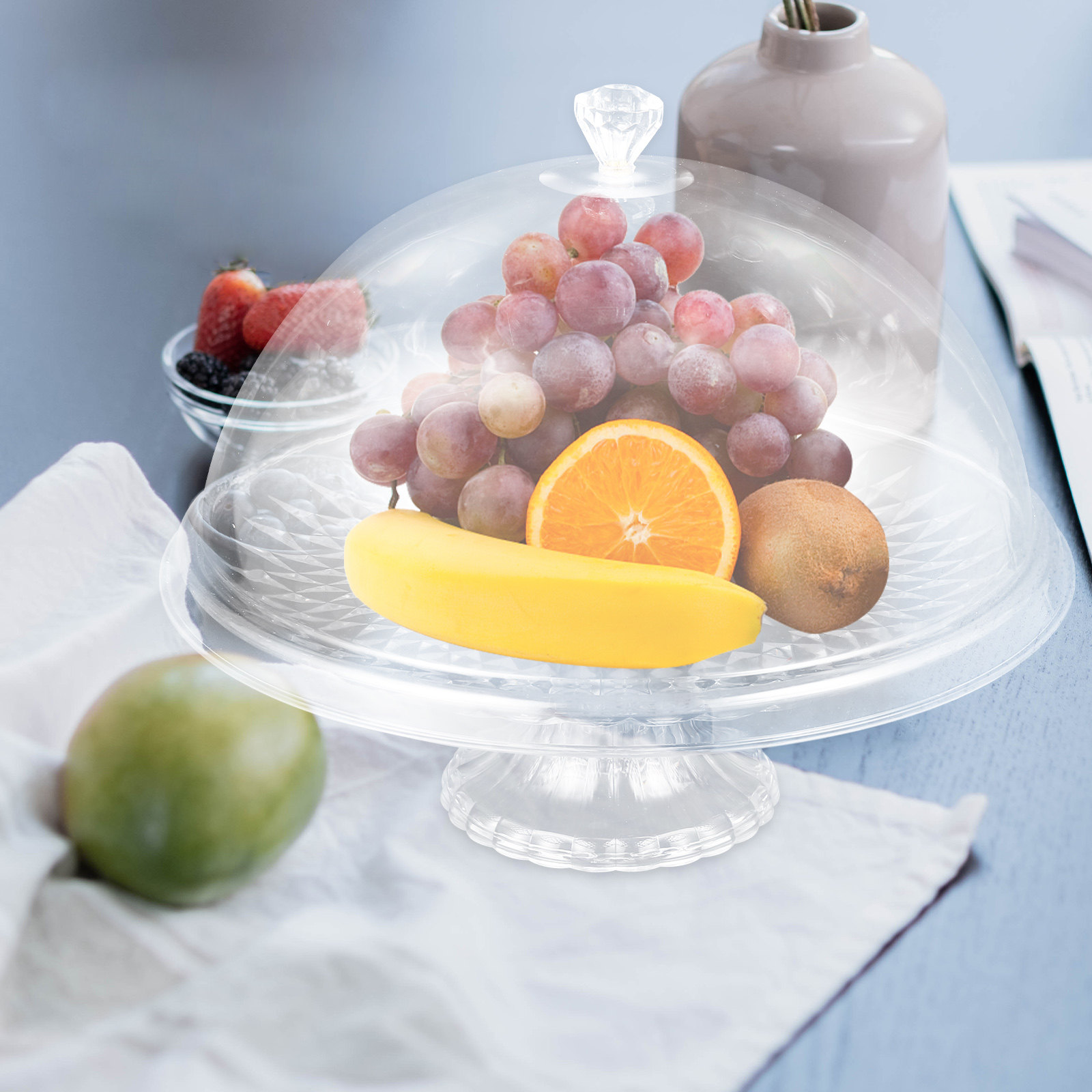 Clear Pet Cake Stand with Dome - Plastic Dome Clear 评论和价格