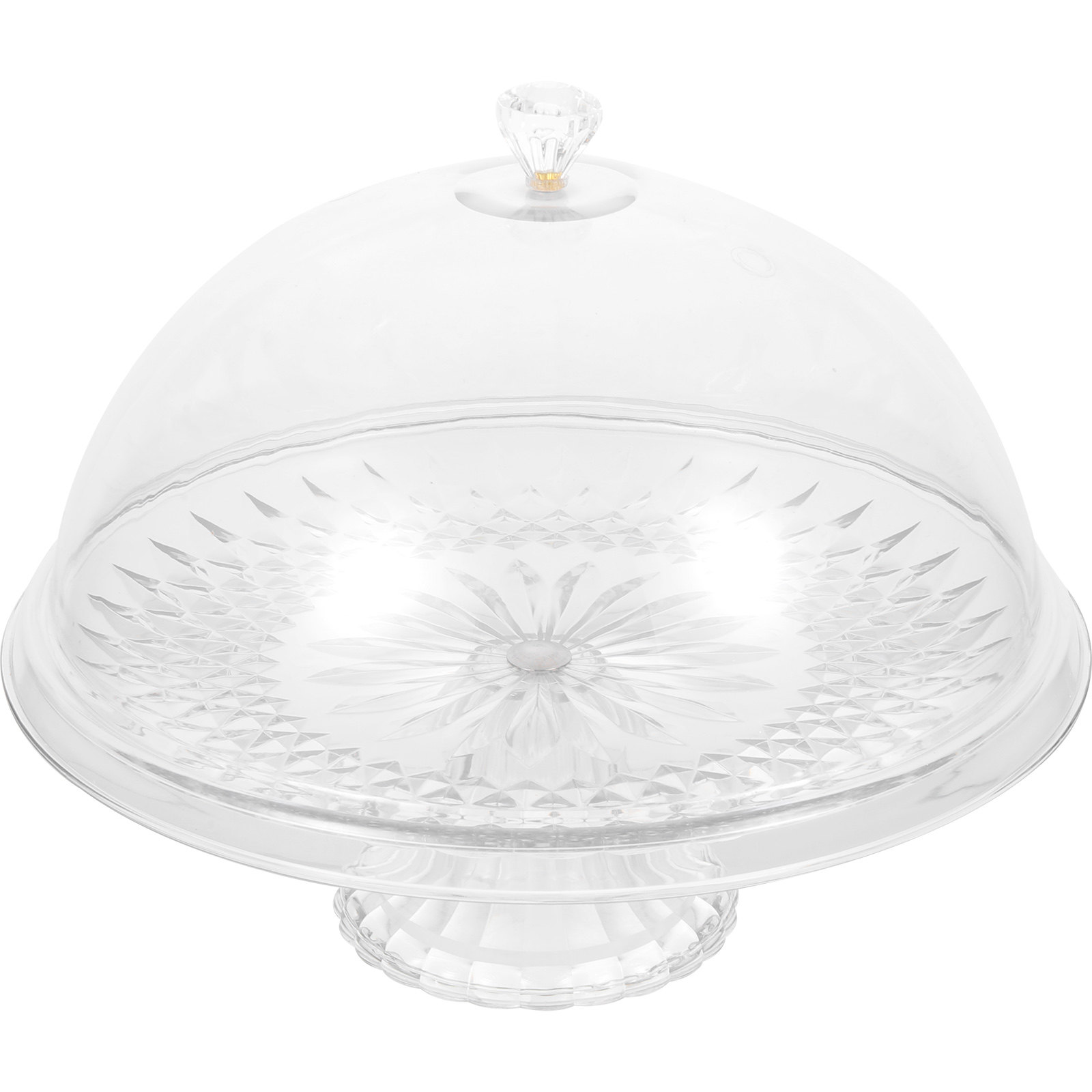 Clear Pet Cake Stand with Dome - Plastic Dome Clear 评论和价格