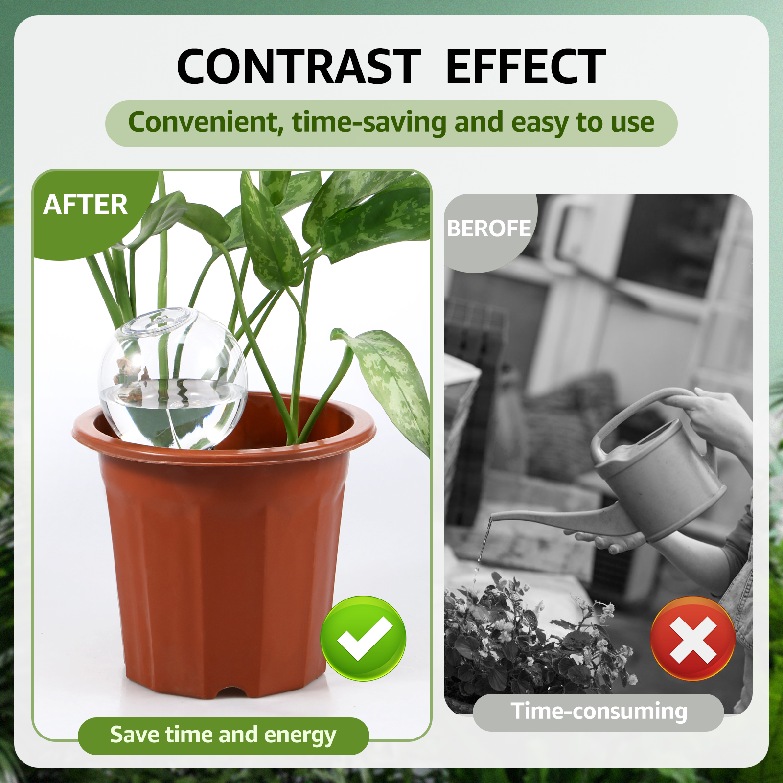 2/4Pcs 500ML Automatic Drip Ir - Self Watering Insert 评论和价格