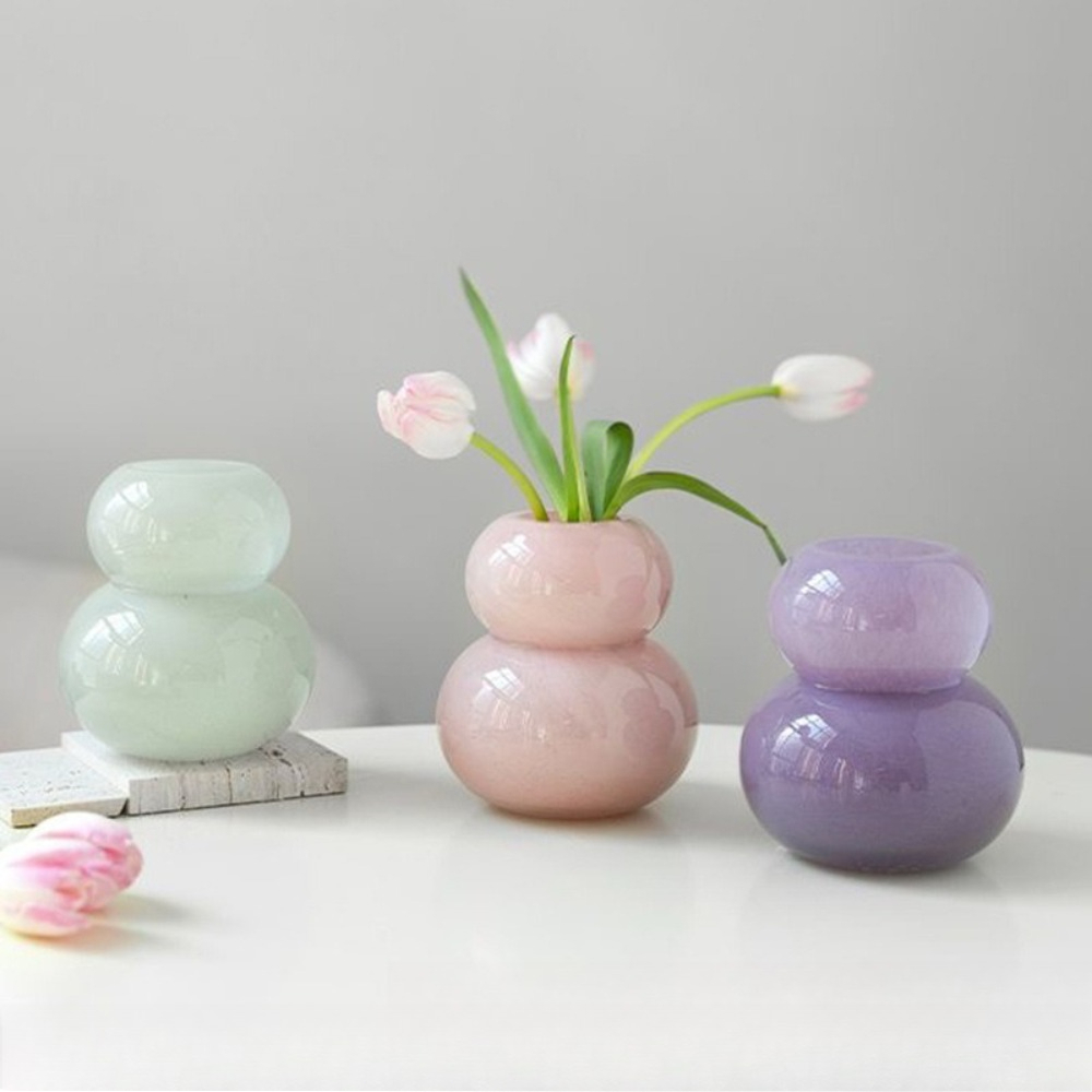 Creative Colorful Gourd Shaped - Propagation Station Vase 评论和价格