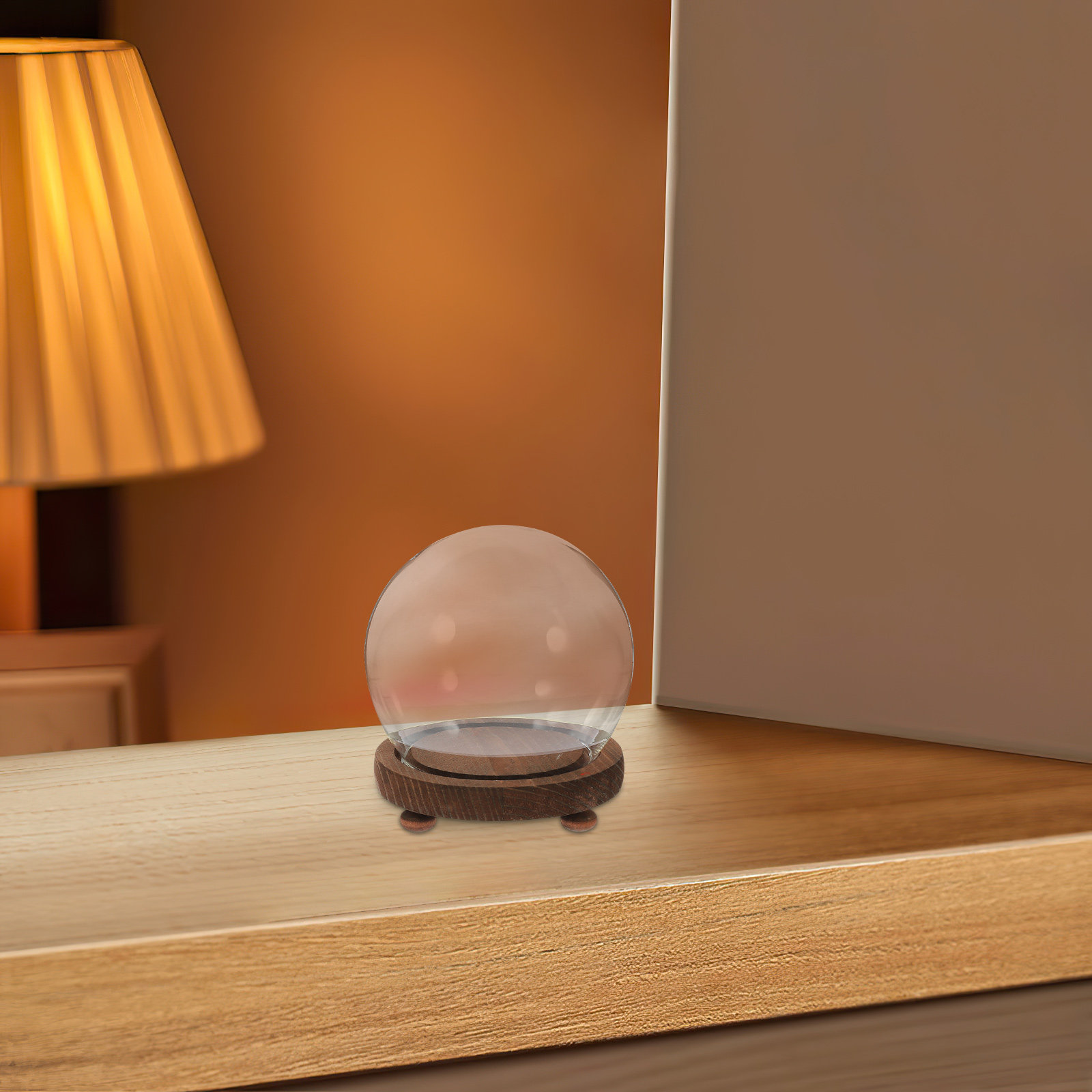 Spherical Glass Cover Ornament - Plastic Dome Clear 评论和价格
