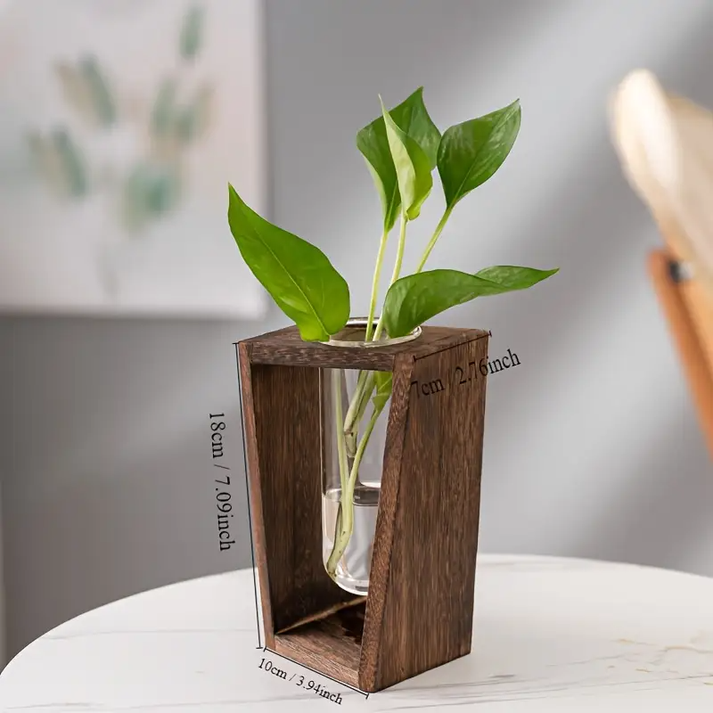 Modern Wood Propagation Vase - - Propagation Station Vase 评论和价格