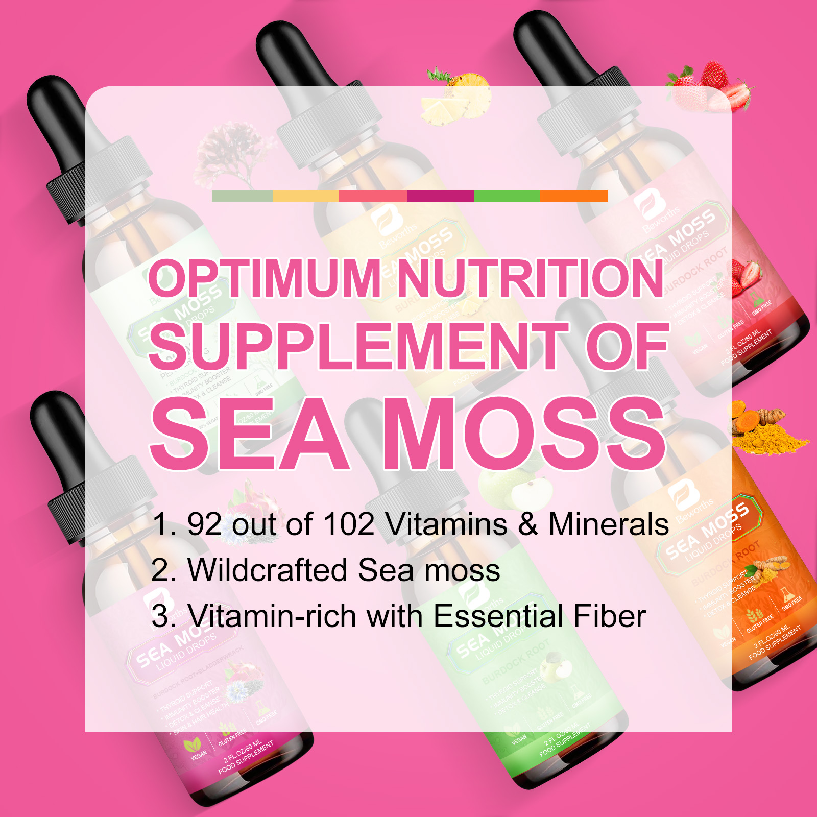 BEWORTHS 3000MG Seamoss Liquid - Root Stimulator Liquid 评论和价格