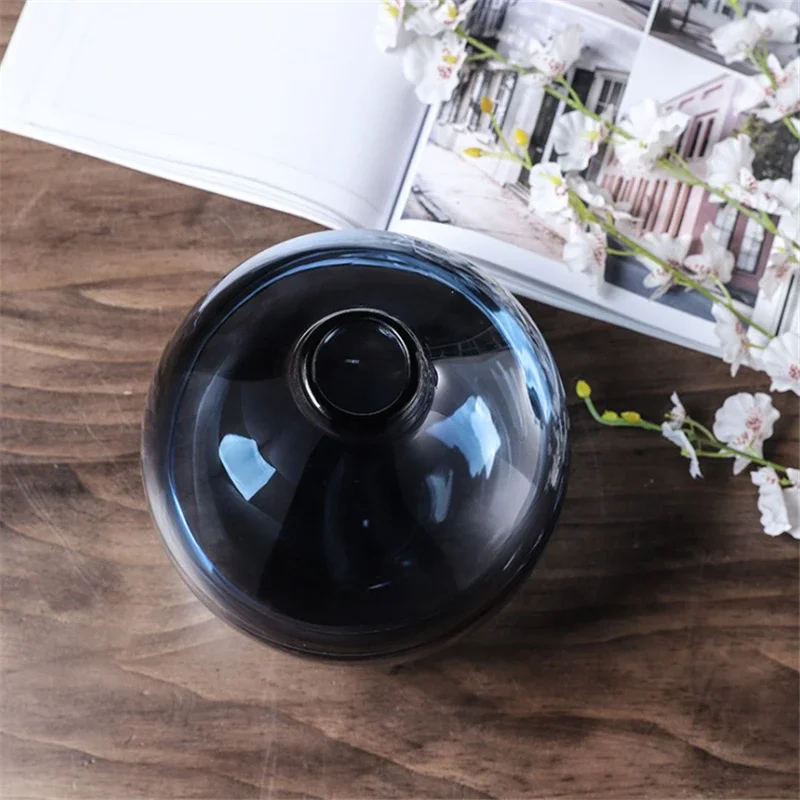 Minimalist Blue Black Glass Va - Propagation Station Vase 评论和价格