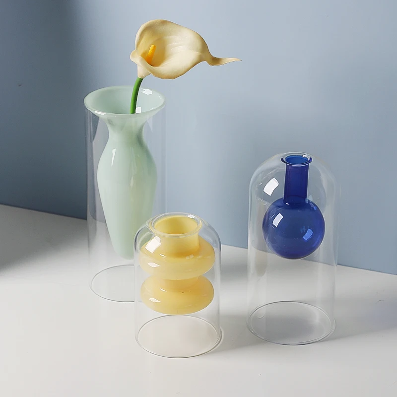 Decorative Double Wall Borosil - Propagation Station Vase 评论和价格