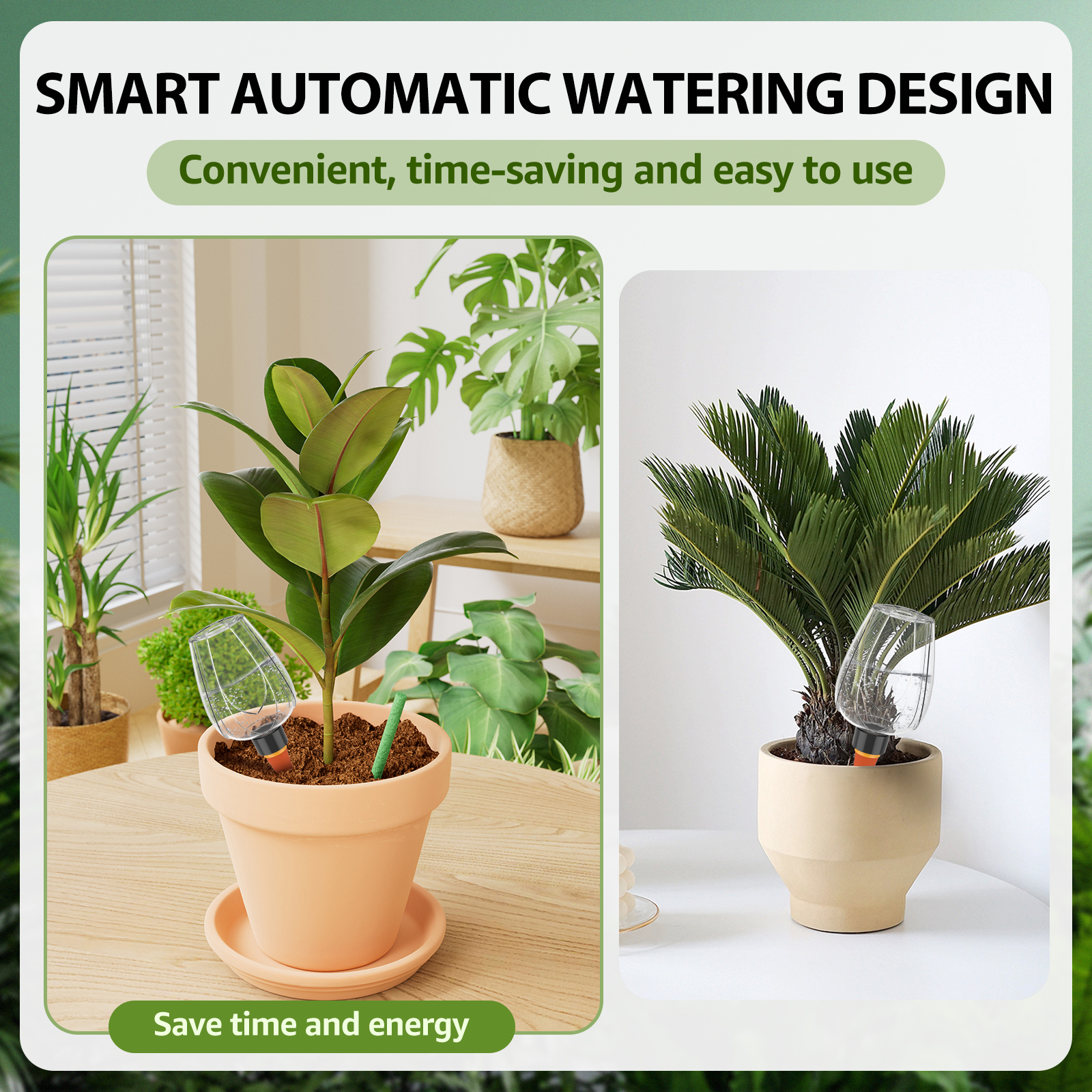 4Pcs Plant Watering Globe Clea - Self Watering Insert 评论和价格