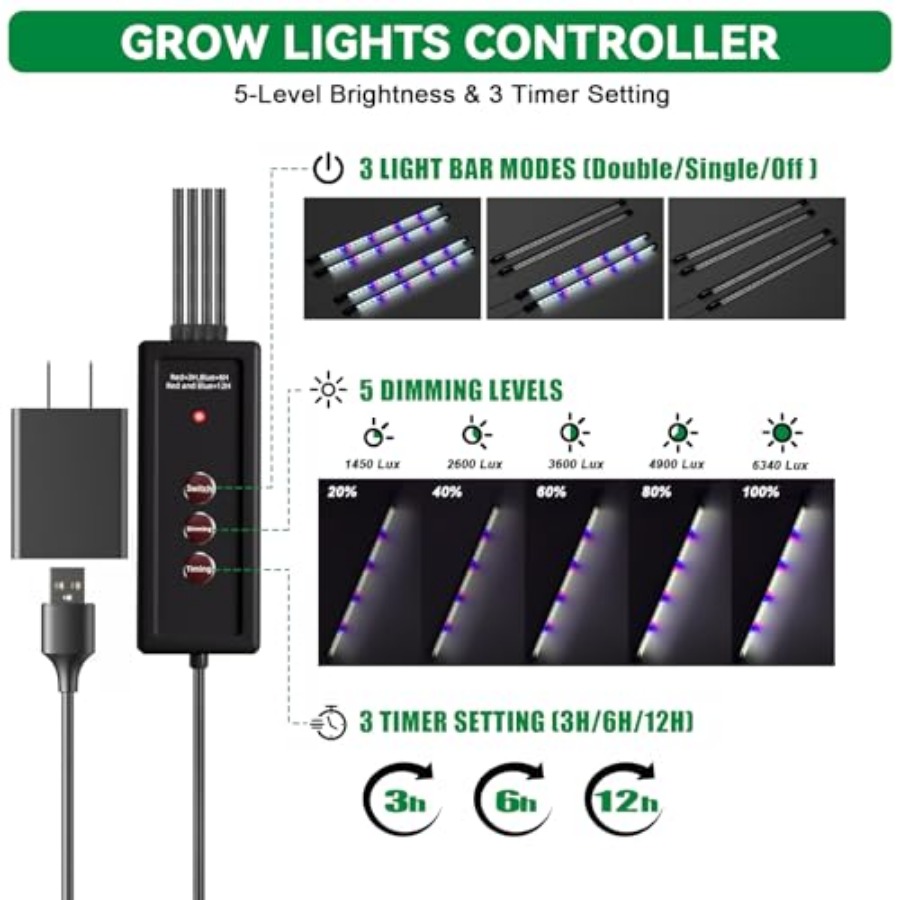 Seed Starter Tray with Grow Li - Humidity Dome Kit 评论和价格