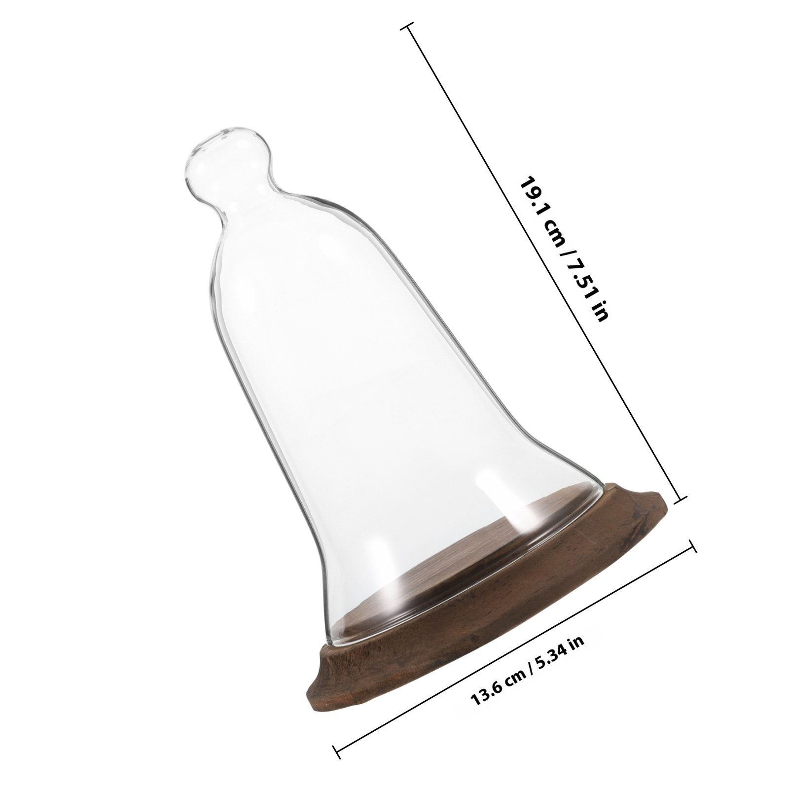 High Borosilicate Glass Cloche - Plastic Dome Clear 评论和价格