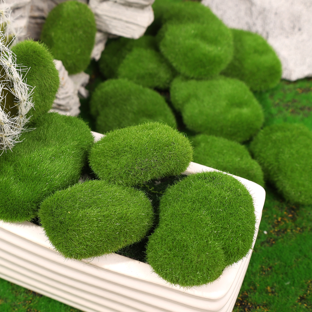 Artificial Green Moss Stones f - Sphagnum Moss Dry 评论和价格