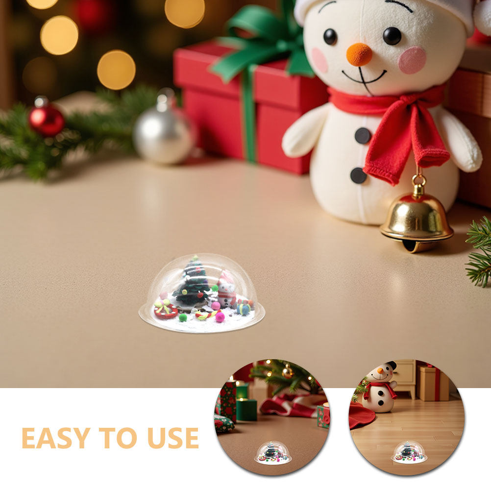 30Pcs Fillable Clear Plastic D - Plastic Dome Clear 评论和价格