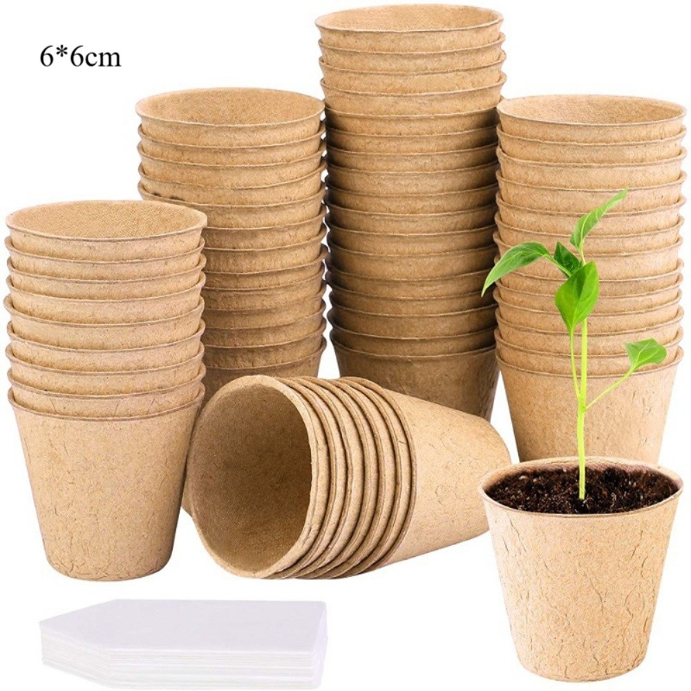 50PCS Biodegradable Plant Star - Peat Pellet Tray 评论和价格