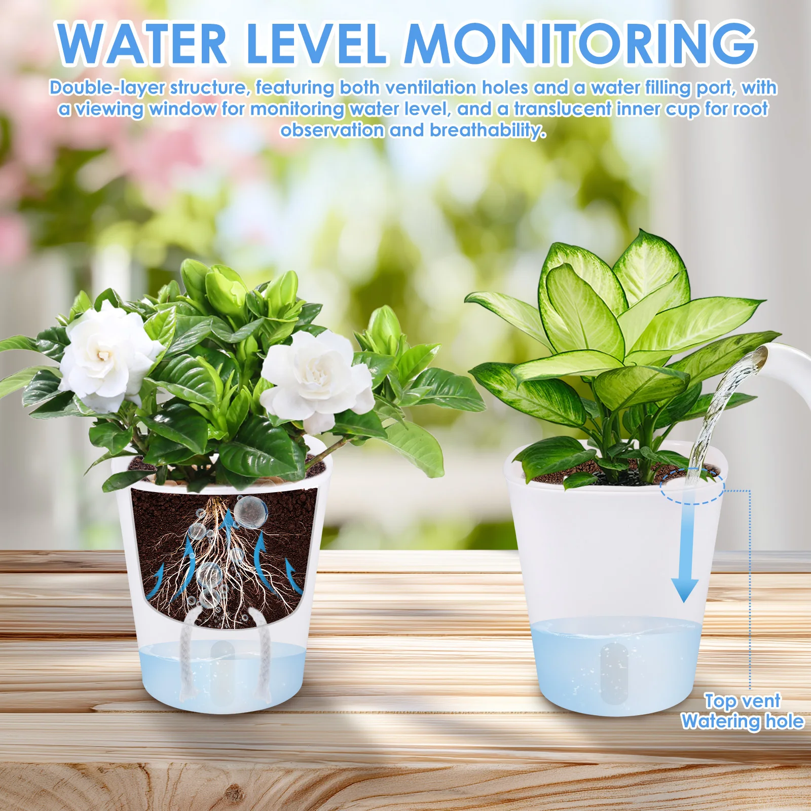 10 Pcs Self Watering Planter L - Self Watering Insert 评论和价格