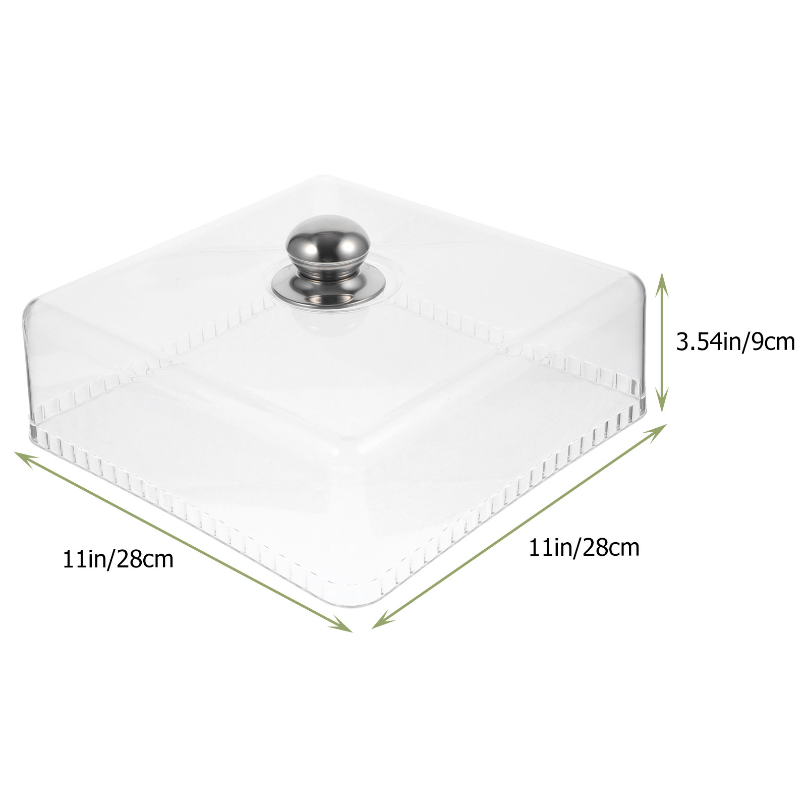 Square Glass Cake Dome Buffet  - Plastic Dome Clear 评论和价格