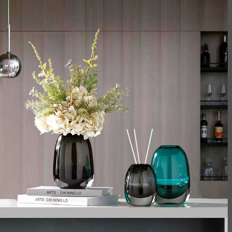 Smoke Gray Glass Vase, Hydropo - Propagation Station Vase 评论和价格