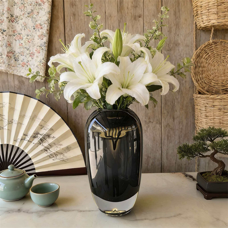 Smoke Gray Glass Vase, Hydropo - Propagation Station Vase 评论和价格